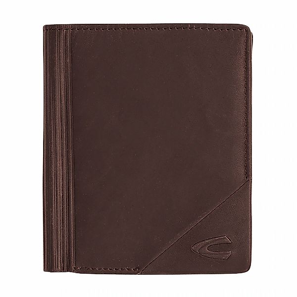 camel active Geldbörse "Taiga" aus matttem Leder mit vertikal geprägten Lin günstig online kaufen