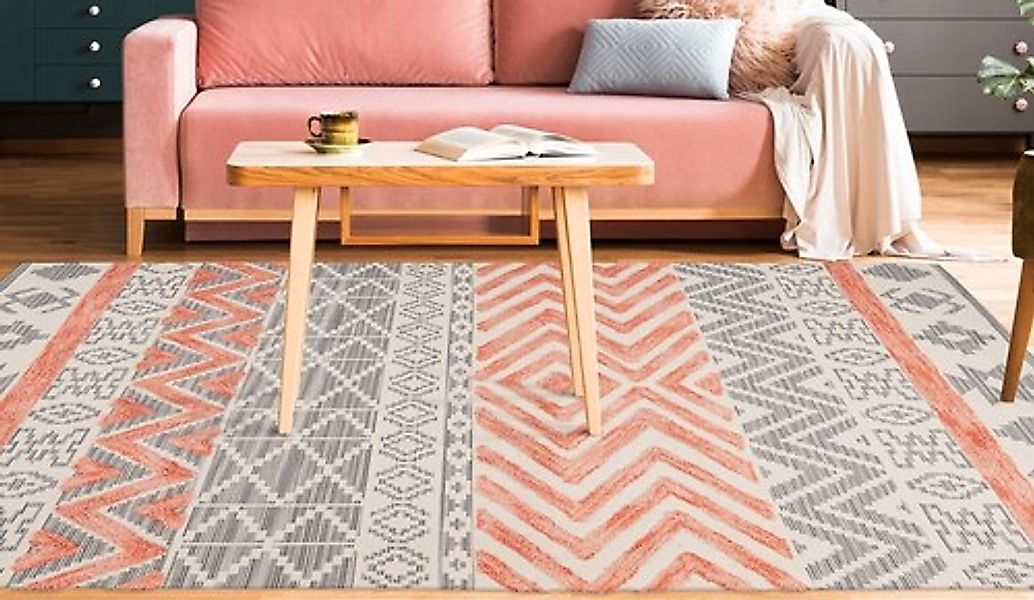Arte Espina Teppich »Ethnie 100«, rechteckig, 10 mm Höhe, 3D-Design, Kurzfl günstig online kaufen