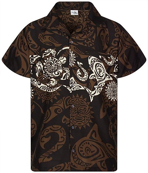 King Kameha Hawaiihemd Maori Chest Funky Hawaii-Hemd Herren Kurzarm Front-T günstig online kaufen