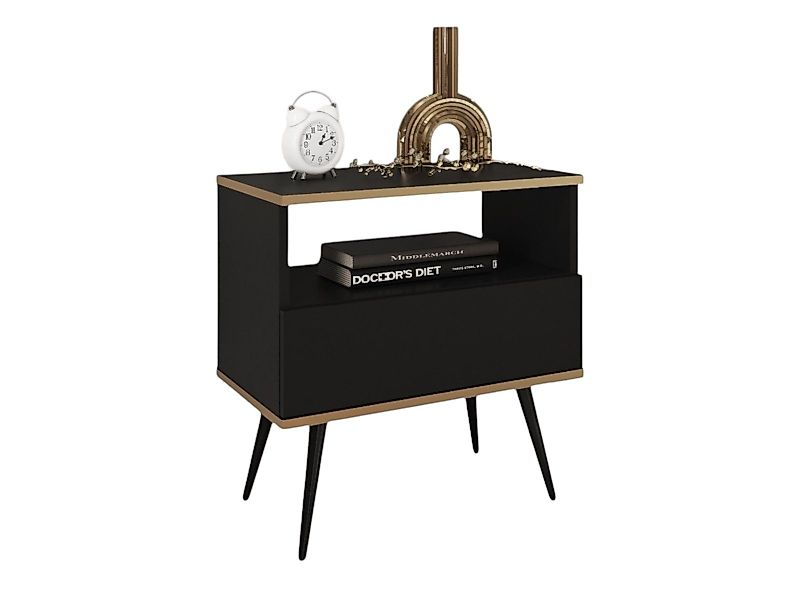 Compleo Nachttisch mit Schublade, Glamour Stil günstig online kaufen