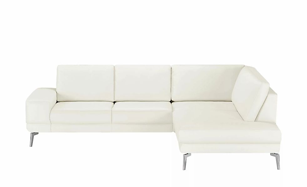 meinSofa Ecksofa aus Leder Dana ¦ weiß ¦ Maße (cm): B: 269 H: 86 T: 222.0 P günstig online kaufen