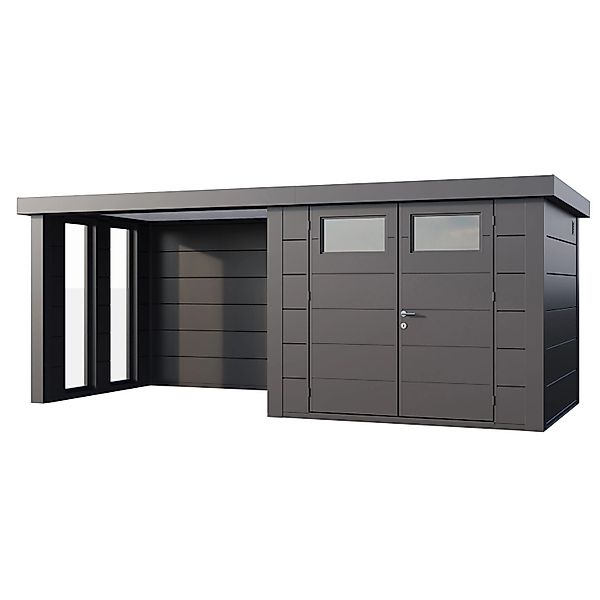 Gerätehaus Classico 2724 mit Lounge S Links m. Fenster 552 cm x 238 cm Anth günstig online kaufen