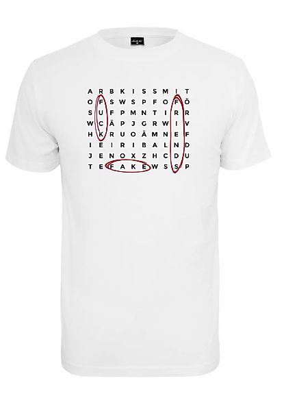 MisterTee T-Shirt "MisterTee Herren Crossword Tee" 1 Stk. tlg. günstig online kaufen