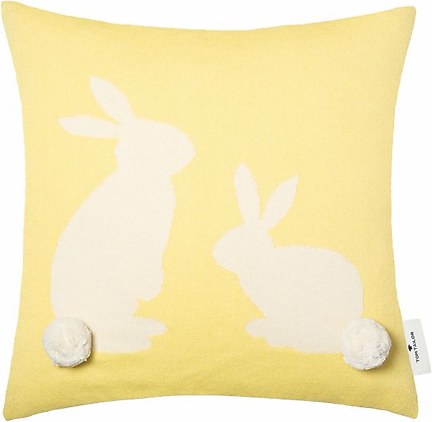 Kissenhülle "Bobble Rabbit" mit Bommelapplikation günstig online kaufen