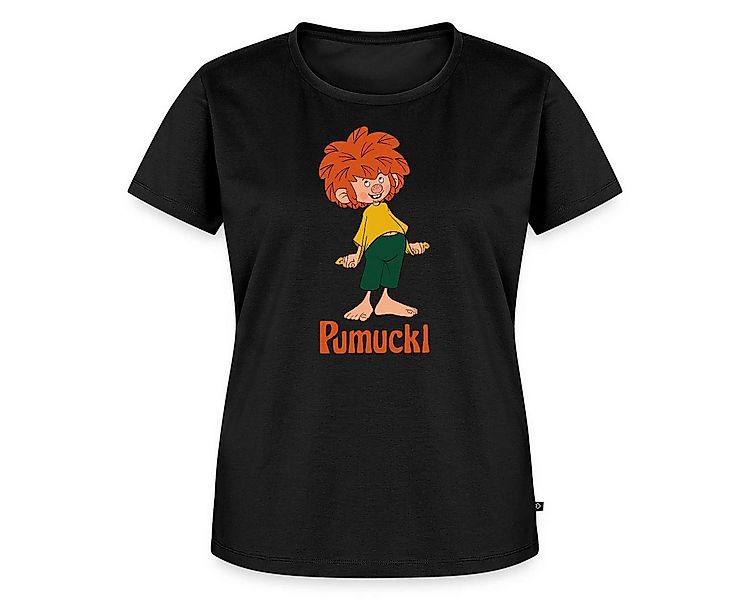 Spreadshirt T-Shirt Pumuckl Mit Frecher Pose Und Verschmitztem Lächeln Frau günstig online kaufen