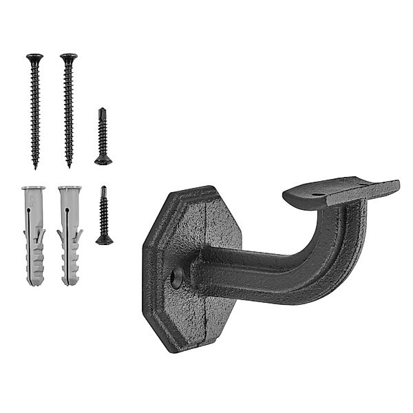 SOTECH Handlaufhalter RUSTICAL Schwarz Höhe 67 mm Ausladung 67,5 mm für Han günstig online kaufen