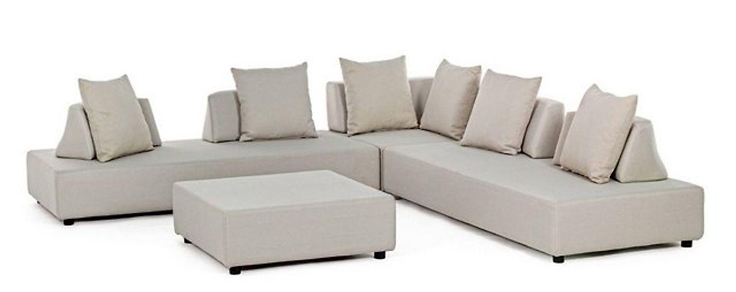 Bizzotto Gartensofa Sofa Piper mit Kissen, Sand günstig online kaufen