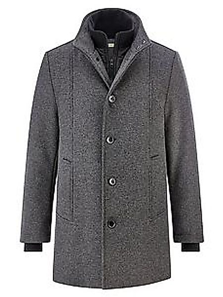 Lange Woll-Jacke CALAMAR grau günstig online kaufen