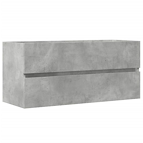 vidaXL Badezimmer-Set Waschbeckenunterschrank Betongrau 100x38,5x45 cm günstig online kaufen