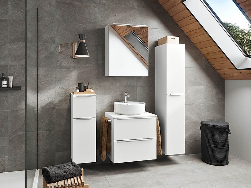 nobilia® Badmöbel-Set »Alvene«, (1 St., vormontiert, mit Soft-Close), in vi günstig online kaufen