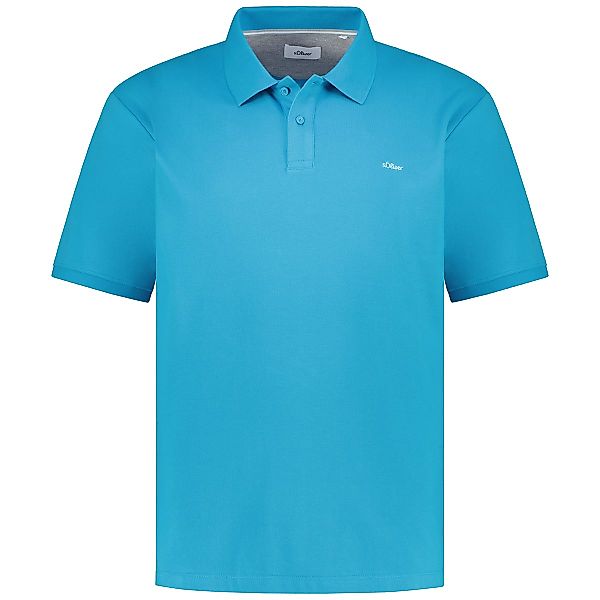 s.Oliver Poloshirt aus Baumwolle Farbe türkis Größe: 3XL günstig online kaufen