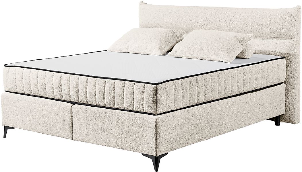 ED EXCITING DESIGN Boxspringbett »Vlieland« Premium 9-Zonen-Tonnentaschenfe günstig online kaufen