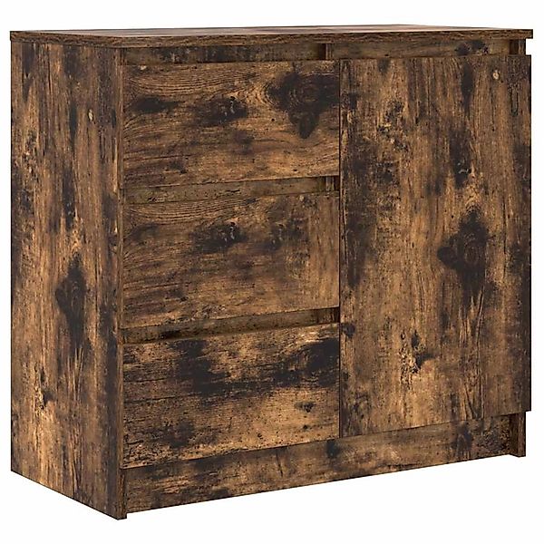 vidaXL Sideboard mit Schublade Räuchereiche 71x35x65 cm Holzwerkstoff 86157 günstig online kaufen