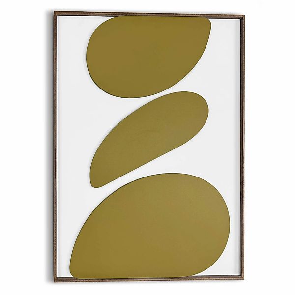 Reinders Wandbild "Organic Pebbles green", Wohnzimmer - Grün - MDF - Abstra günstig online kaufen