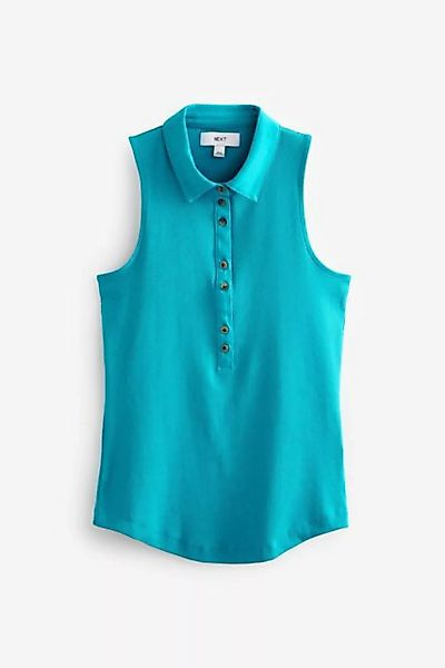 Next Shirttop Ärmelloses Poloshirt mit Knopfdetail (1-tlg) günstig online kaufen