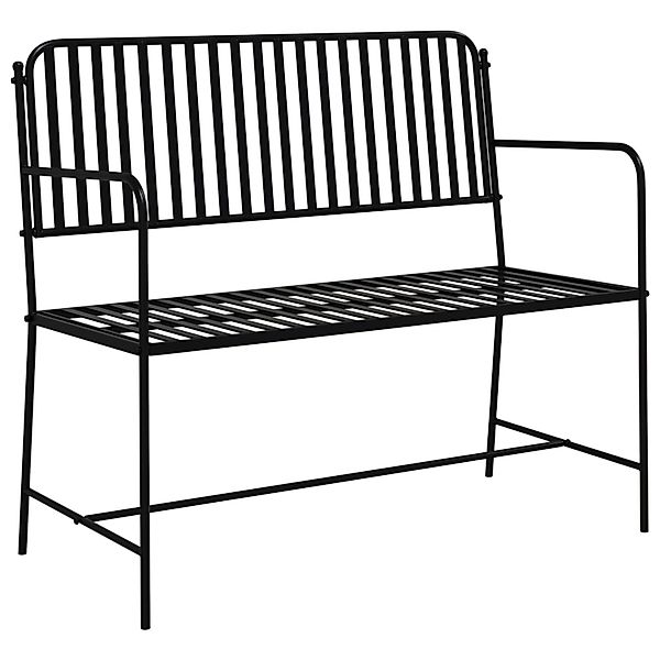 vidaXL Gartenbank Schwarz Metall Standard Langlebig Gartenbank 42008117 günstig online kaufen