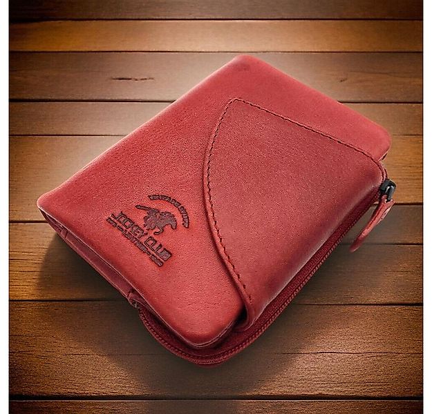JOCKEY CLUB Mini Geldbörse kleines echt Leder Portemonnaie, Geldbeutel mit günstig online kaufen