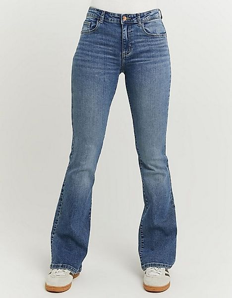 Tally Weijl Bootcut-Jeans SPADEELETRA2 Baumwollmischung, Mid Waist mit Flar günstig online kaufen