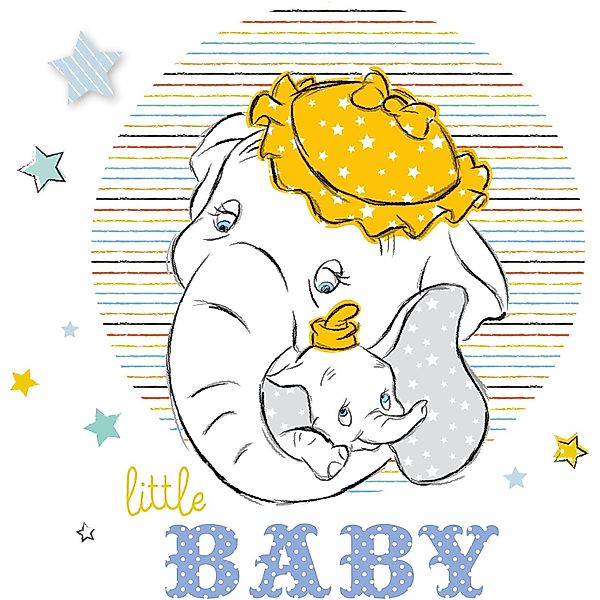 Komar Bild "Dumbo Little Baby" Disney 1 Stk. tlg. Wandbild zur Dekoration i günstig online kaufen