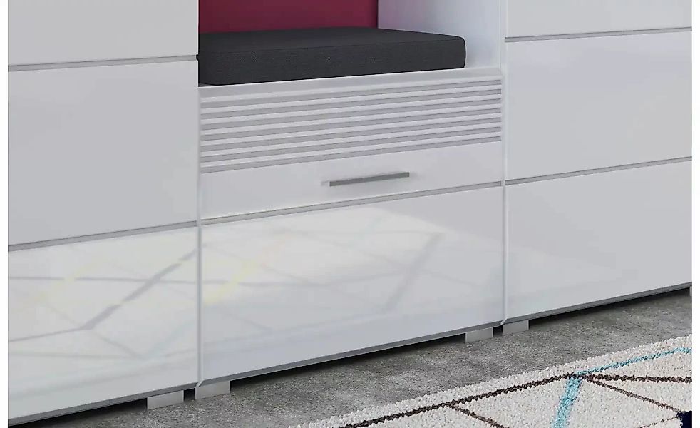 Garderoben-Set  Linus ¦ weiß ¦ Maße (cm): B: 170 H: 190 T: 37.0 Garderoben günstig online kaufen