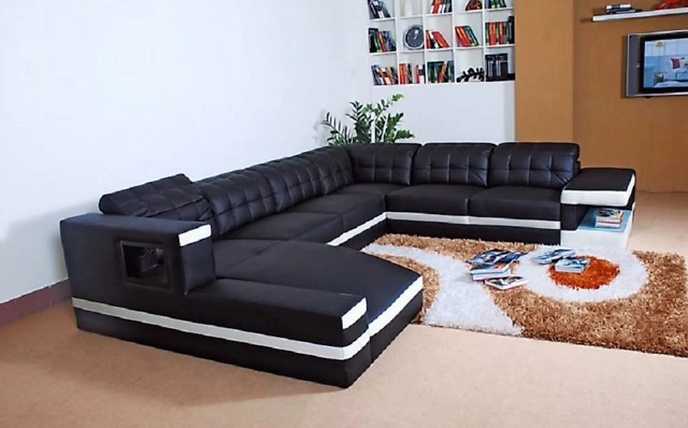 JVmoebel Ecksofa Designer Sofa Couch Ecksofa mit Hocker Polster Garnitur, M günstig online kaufen