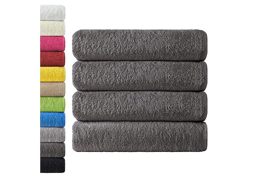 NatureMark Duschtuch 4er-Sparpack Frottier Duschtücher 70x140cm, 100% Baumw günstig online kaufen