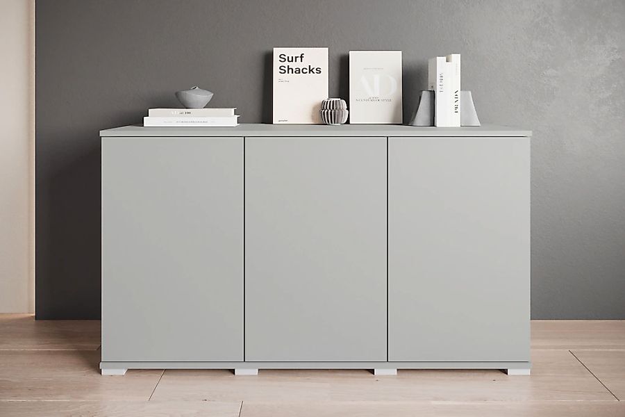 OTTO home Sideboard "Kenia, moderne grifflose Kommode mit 3 Türen, Breite 1 günstig online kaufen