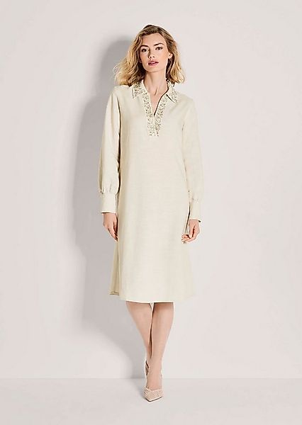 MADELEINE Midikleid Viskosekleid mit Stäbchen-Pailletten Sommerkleid mit V- günstig online kaufen