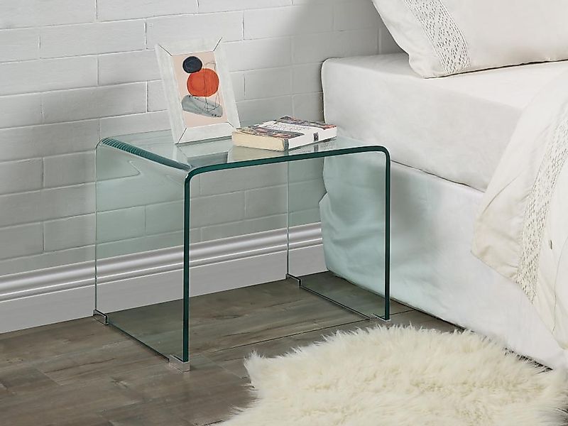 2er-Set Nachttische - Glas - SUZANA günstig online kaufen
