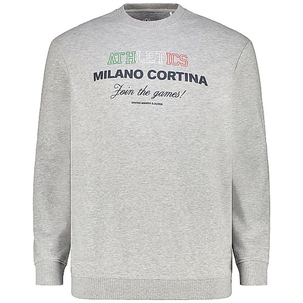 s.Oliver Sweatshirt mit Stretch Farbe grau Größe: 6XL günstig online kaufen
