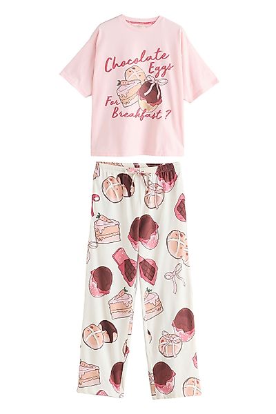 Next Pyjama Kurzarm-Schlafanzug aus 100 % Baumwolle günstig online kaufen