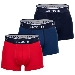 Lacoste 3-er Set Trunks Blau, Rot & Dunkelblau günstig online kaufen