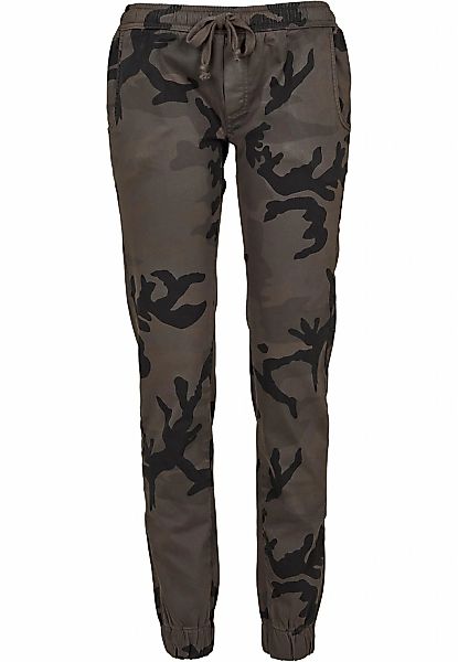 URBAN CLASSICS Cargohose "Urban Classics Damen Ladies Camo Jogging Pants" günstig online kaufen