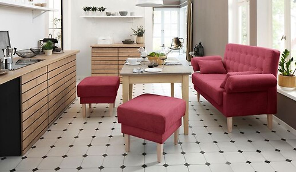 Home affaire Hocker "Scalea", mit Federkern-Polsterung günstig online kaufen