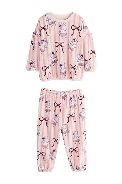 Next Pyjama Kuscheliger Fleece-Schlafanzug, Peppa Pig günstig online kaufen