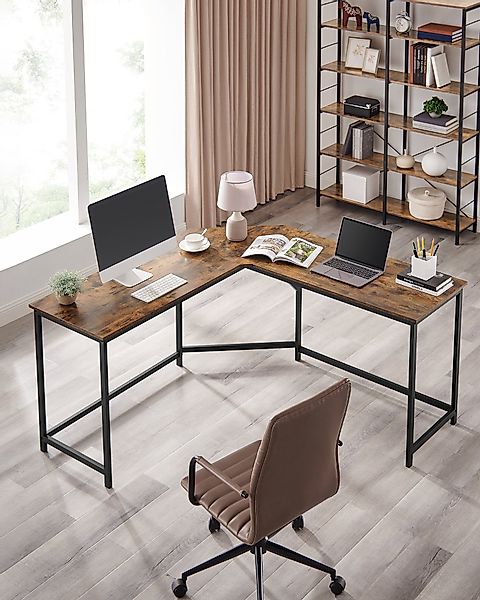VASAGLE Schreibtisch Computertisch, 130/150 cm, L-förm günstig online kaufen