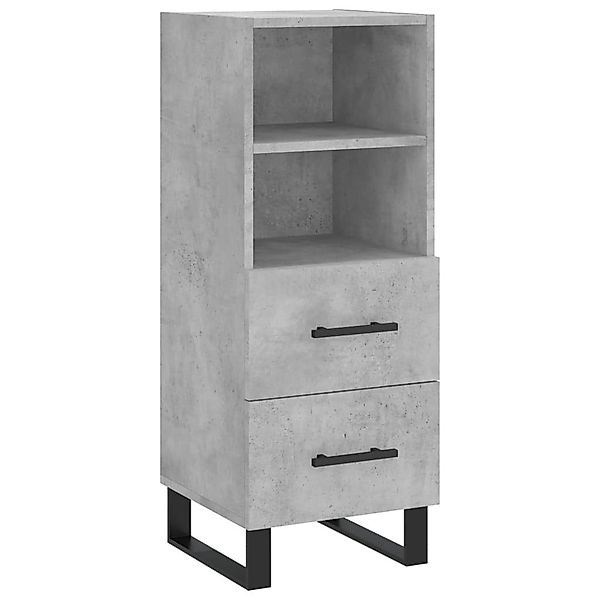 vidaXL Sideboard Sideboard Betongrau 34,5x34x90 cm günstig online kaufen