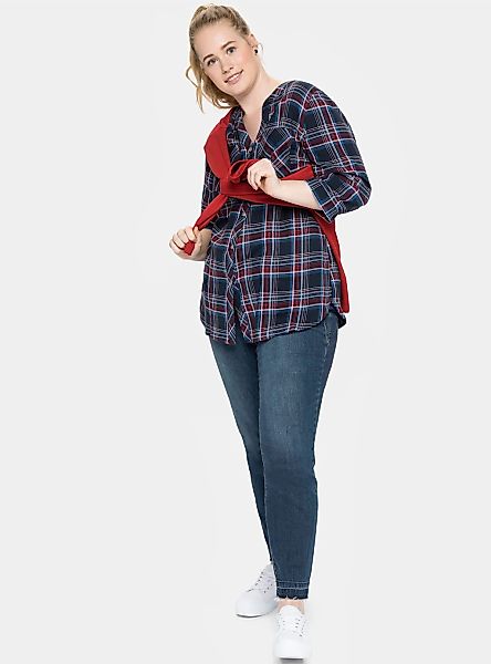 Sheego Klassische Bluse Karobluse . günstig online kaufen