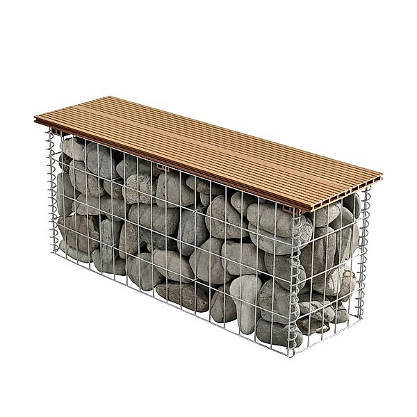 pro.tec Gartenbank, »Friesland« WPC Gabionenbank 100 günstig online kaufen