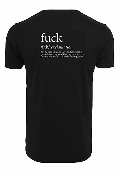 MisterTee T-Shirt "MisterTee Herren FCK Tee", (1 tlg.) günstig online kaufen