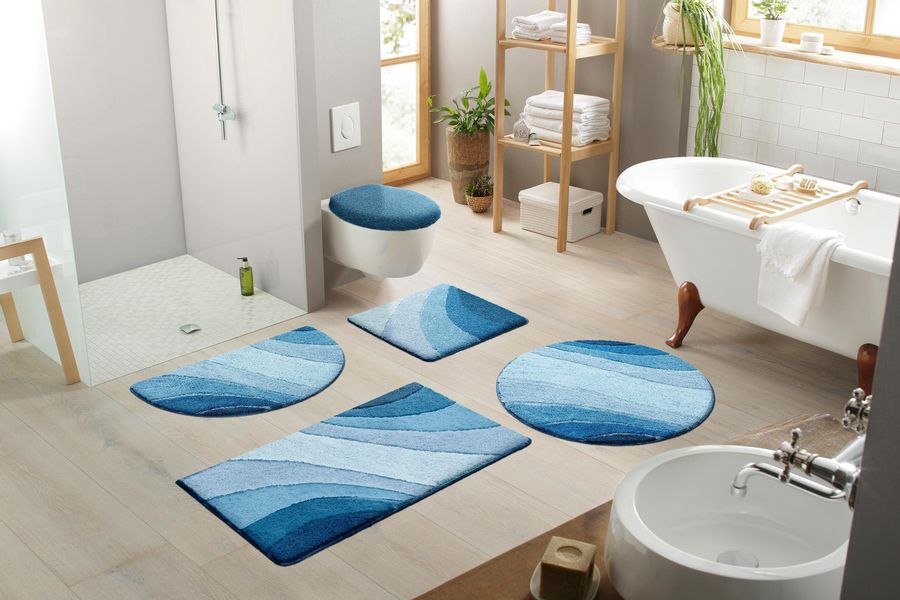 my home Badematte "Josie, Badvorleger, Badezimmer Teppich" Höhe 20 mm rutsc günstig online kaufen