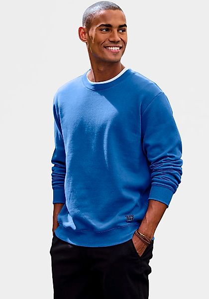 John Devin Sweatshirt, Langarm, Pullover mit Rundhals, Baumwollmischung günstig online kaufen