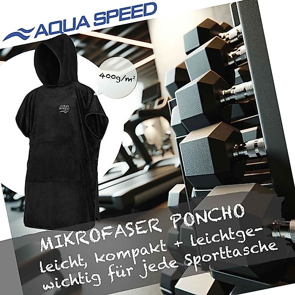 Aqua Speed Kapuzenhandtuch Premium Mikrofaser-Poncho-Handtuch mit günstig online kaufen
