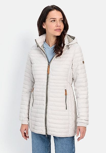 camel active Steppjacke mit abnehmbarer Kapuze Langarm Kapuze Markenlabel günstig online kaufen