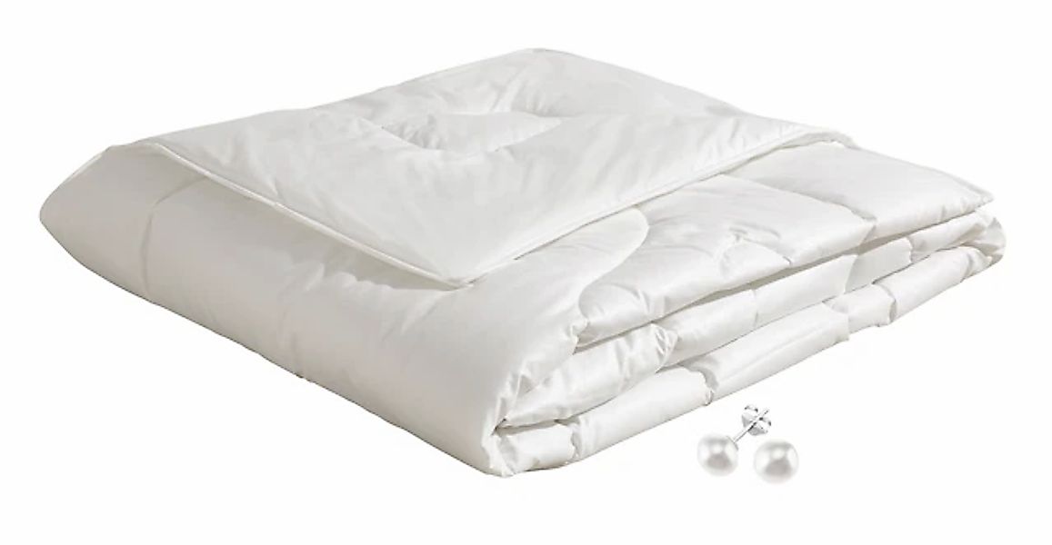 Beco Kunstfaserbettdecke »Aerelle™ Blue Bettdecke mit Gratis-Perlenohrsteck günstig online kaufen