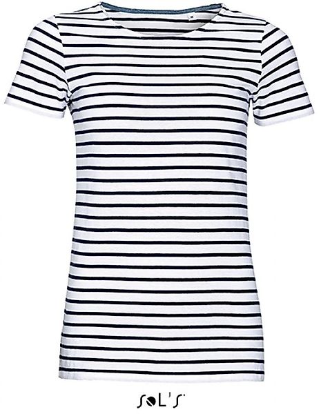 SOLS Rundhalsshirt Damen Striped T-Shirt modisch günstig online kaufen