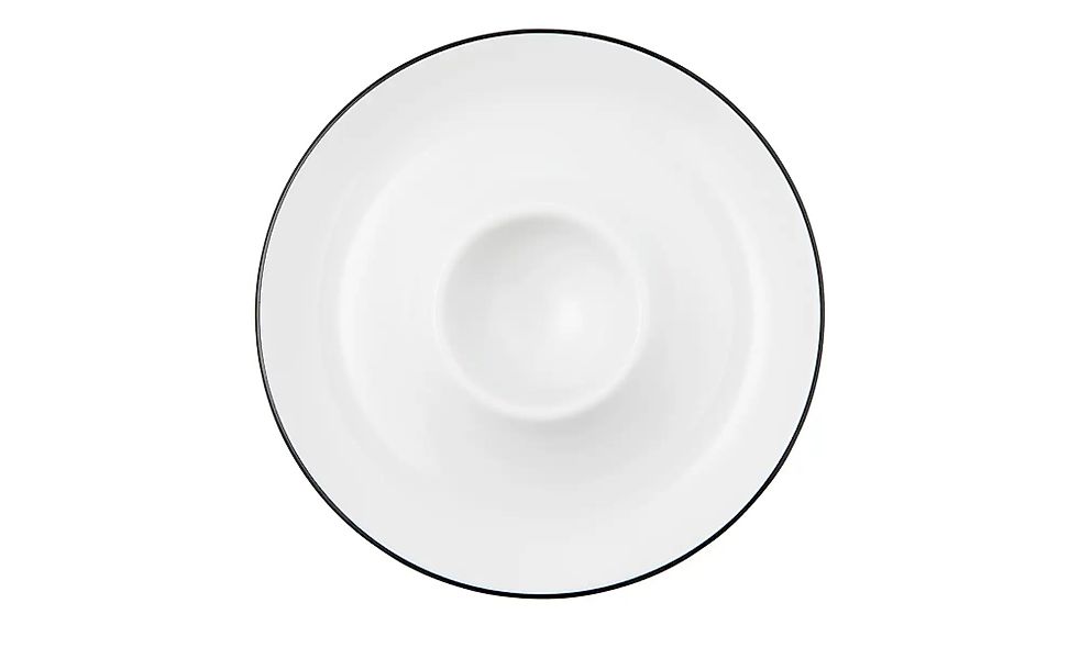 Seltmann Weiden Eierbecher  Lido Black Line ¦ weiß ¦ Porzellan Geschirr > E günstig online kaufen
