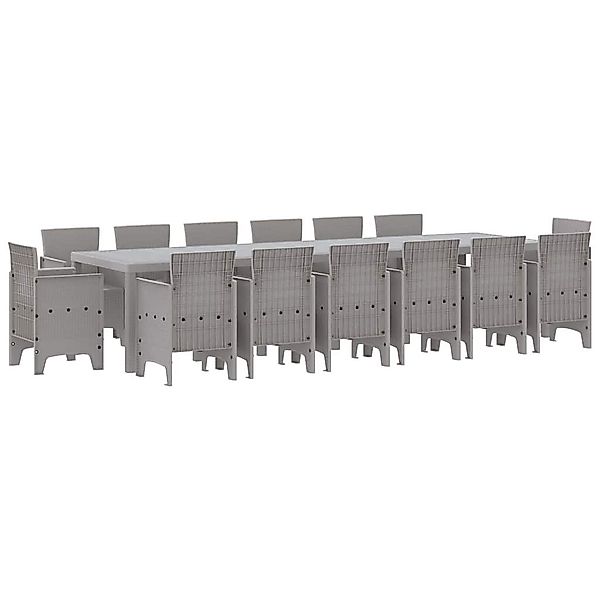 vidaXL Gartenlounge-Set Garten Essgruppe 15 pcs günstig online kaufen
