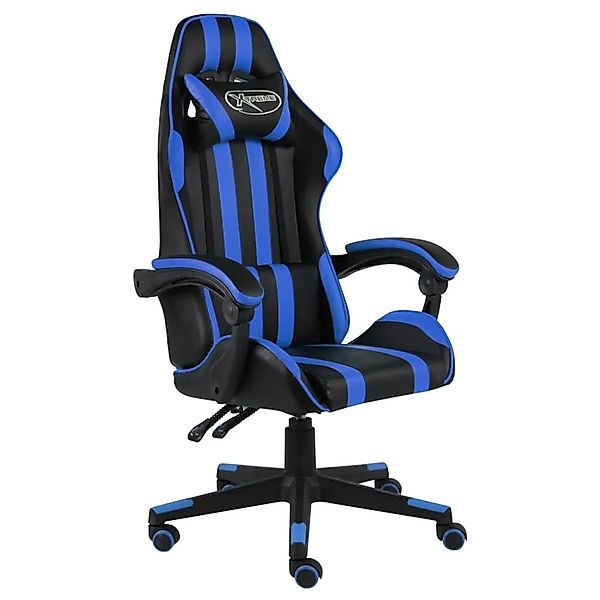 vidaXL Gaming-Stuhl Schwarz und Blau Kunstleder 20518 günstig online kaufen