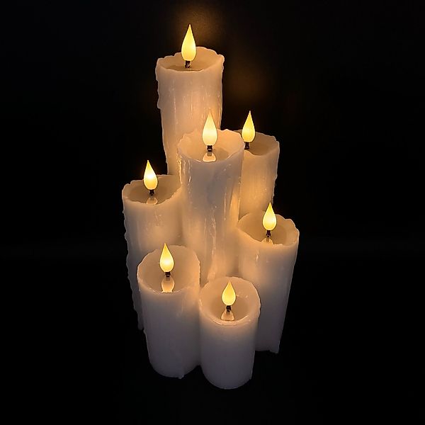 Online-Fuchs LED-Kerze 7 ineinander verschmolzene LED-Kerzen günstig online kaufen